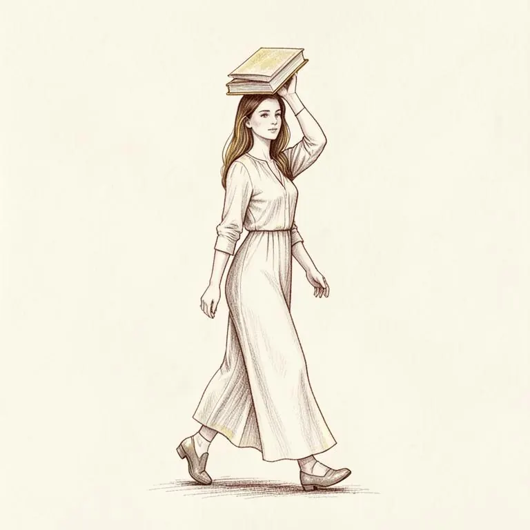 7. Ходьба с книгой · 60 секунд